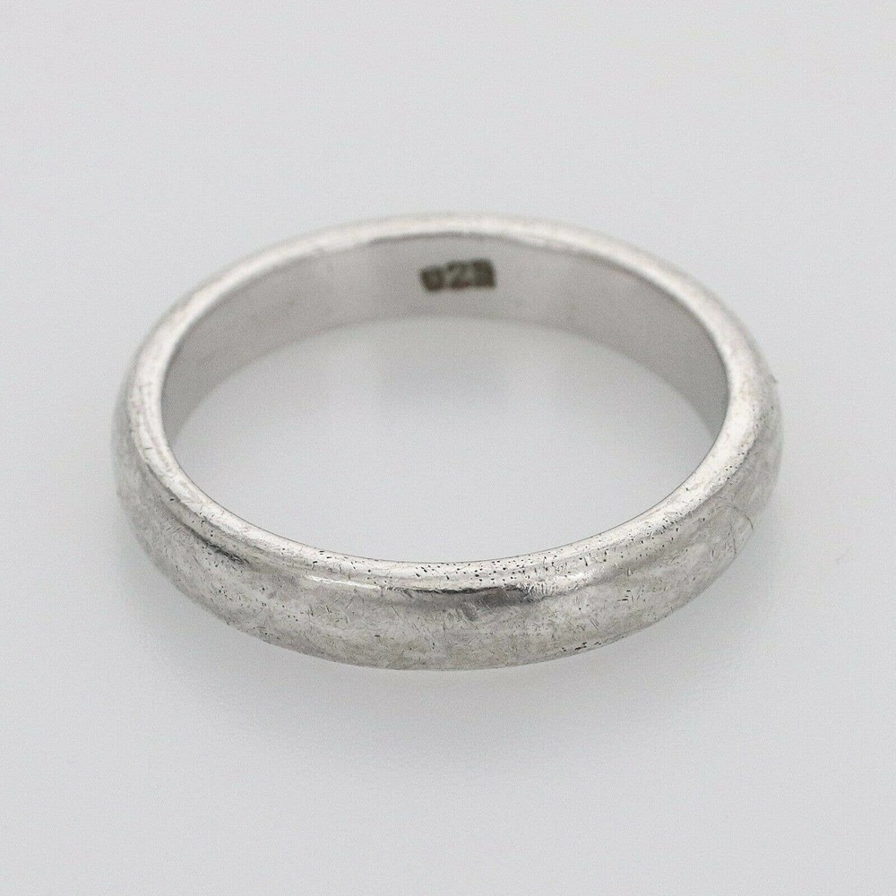 Vintage Sterling Silver Wedding Ring Band 925 Size 8